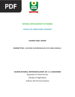 Anatomy and physiology of farm animals