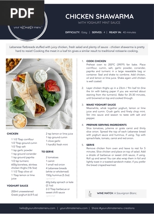 Chicken Shawarma