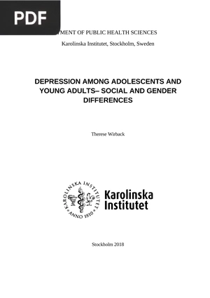 Depression Among Adolescents And Young Adults– Social And Gender Differences