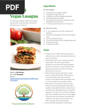 The Best Vegan Lasagna