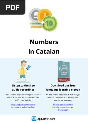 Numbers in Catalan