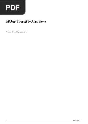 Michael Strogoff: The Courier of the Czar