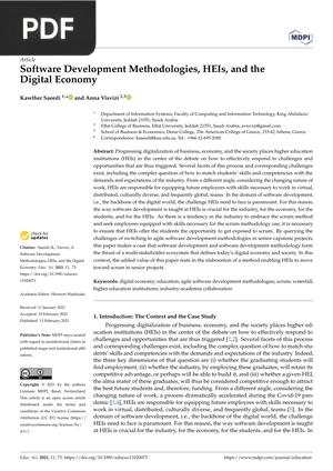 Software Development Methodologies, HEIs, and the Digital Economy