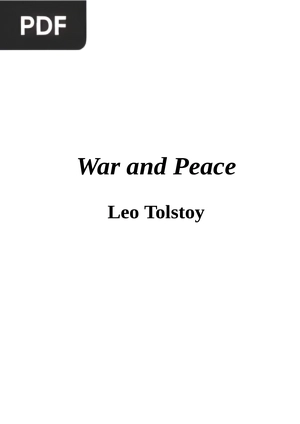 War and Peace