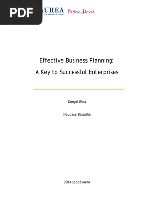 Effective Business Planning A Key to Successful Enterprises