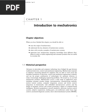 Introduction to Mechatronics