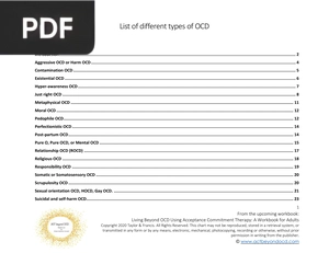 List of different types of OCD