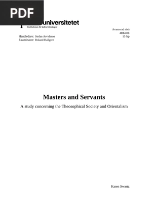Masters and Servants