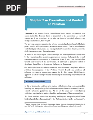 Prevention and Control of Pollution