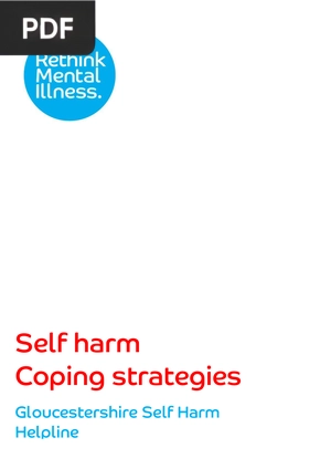 Self harm - Coping strategies