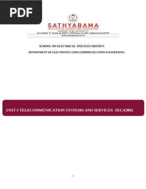 Telecommunication Systems and Services