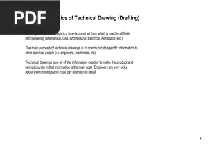 The Basics of Technical Drawing (Drafting)