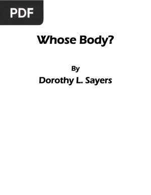 Whose Body?