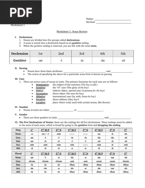 Noun Review