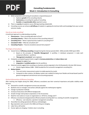 Consulting Fundamentals - Introduction in Consulting