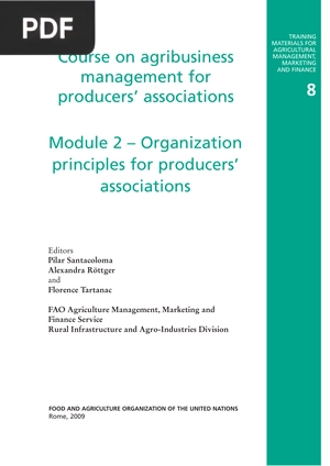 Course on agribusiness management for producers’ associations – Module 2 – Organization principles for producers’ associations
