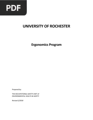 Ergonomics Program