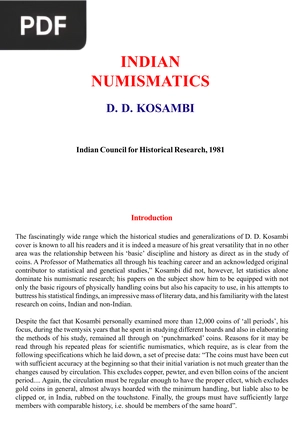 Indian Numismatics