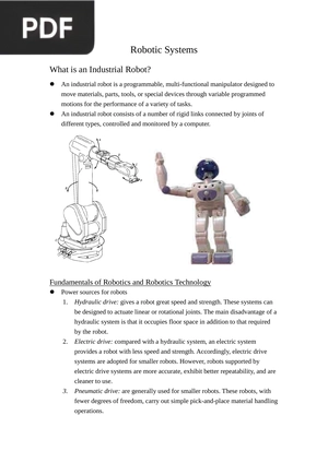 Robotic Systems