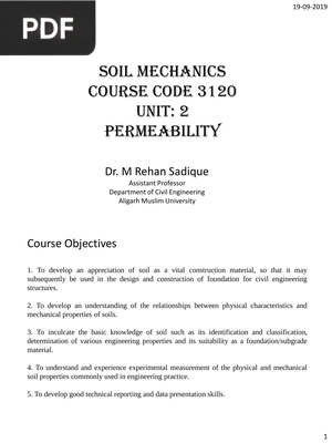 Soil Mechanics