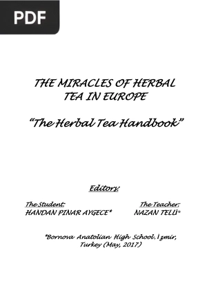 The Miracles of Herbal Tea in Europe The Herbal Tea Handbook