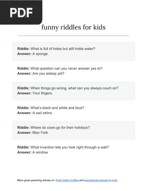 funny riddles for kids