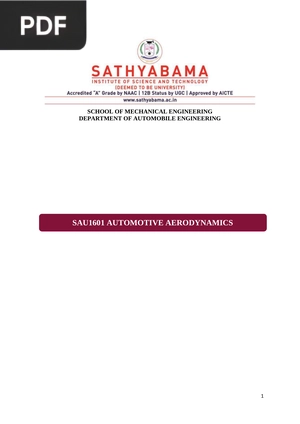 Automotive aerodynamics
