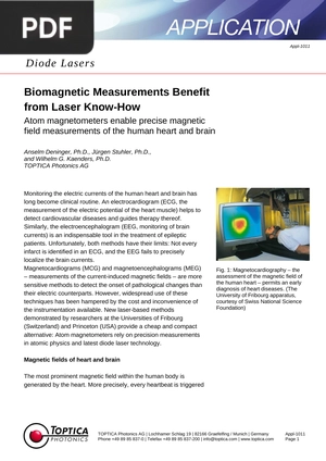 Biomagnetic Measurements Benefit from Laser Know How