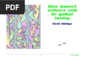 Does Research Evidence Exist for Spiritual Healing (Presentation)