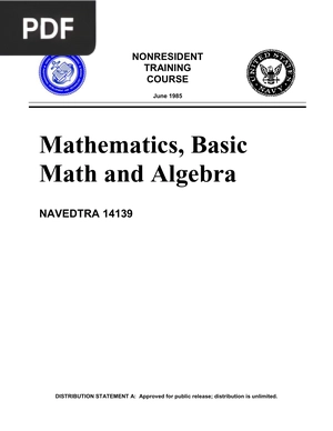 Mathematics, Basic Math and Algebra