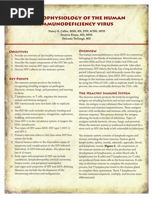 Pathophysiology of the Human Immunodeficiency Virus (Article)