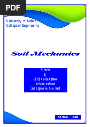 Soil Mechanics Lecture notes