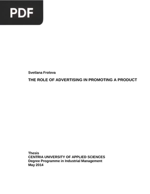 The Role of Advertising in Promoting a Product