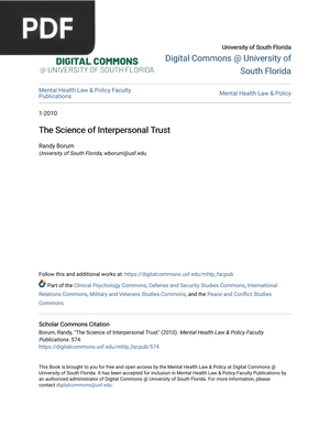 The Science of Interpersonal Trust
