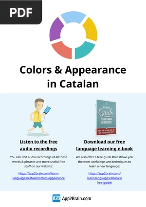 Colors & Appearance in Catalan
