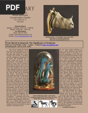 From Mortal to Immortal - The Significance of Taxidermy
