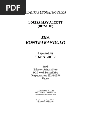 Mia Kontrabandulo (My contraband)
