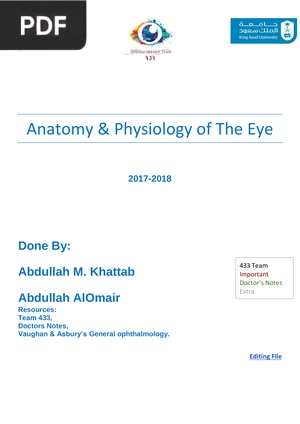 Anatomy and Physiology of The Eye