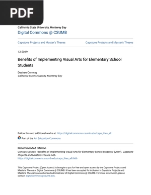 Benefits of Implementing Visual Arts for Elementary School Students