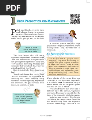 Crop production and management