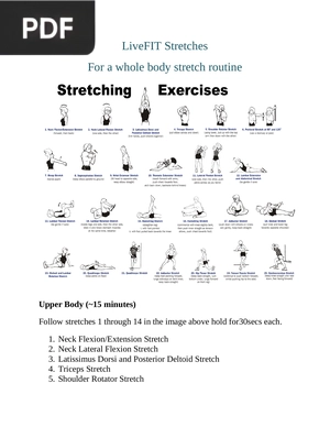 LiveFIT Stretches For a Whole Body Stretch Routine (Article)