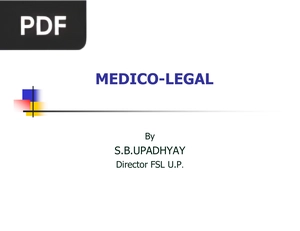 Medico Legal (Presentation)