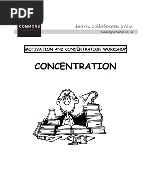 Motivation and concentration workshop (Article)