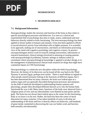 Neuroscience (Article)