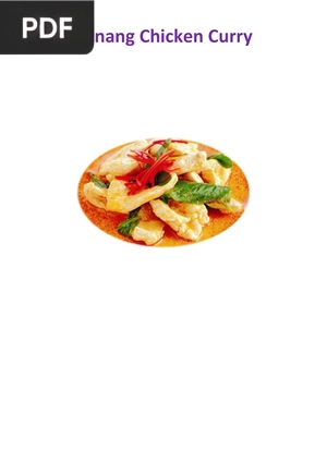 Panang Chicken Curry