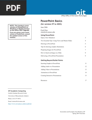 PowerPoint Basics