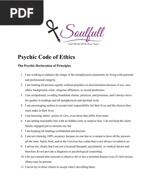 Psychic Code of Ethics (Article)