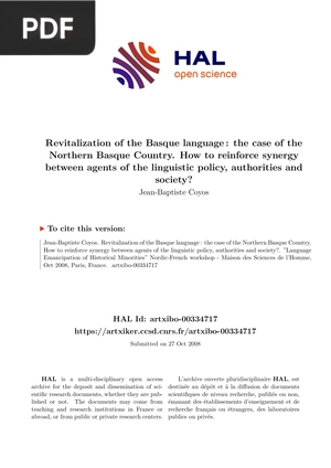 Revitalization of the Basque language