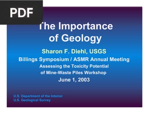 The Importance of Geology (Presentation)