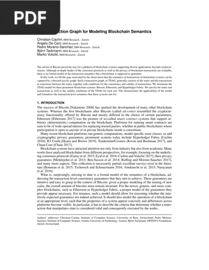 The Transaction Graph for Modeling Blockchain Semantics